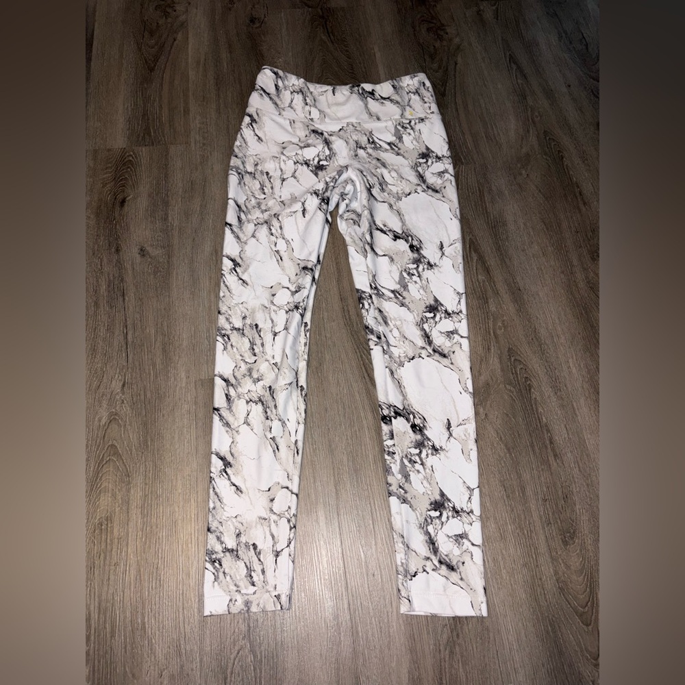 Infinite | White Printed Leggings